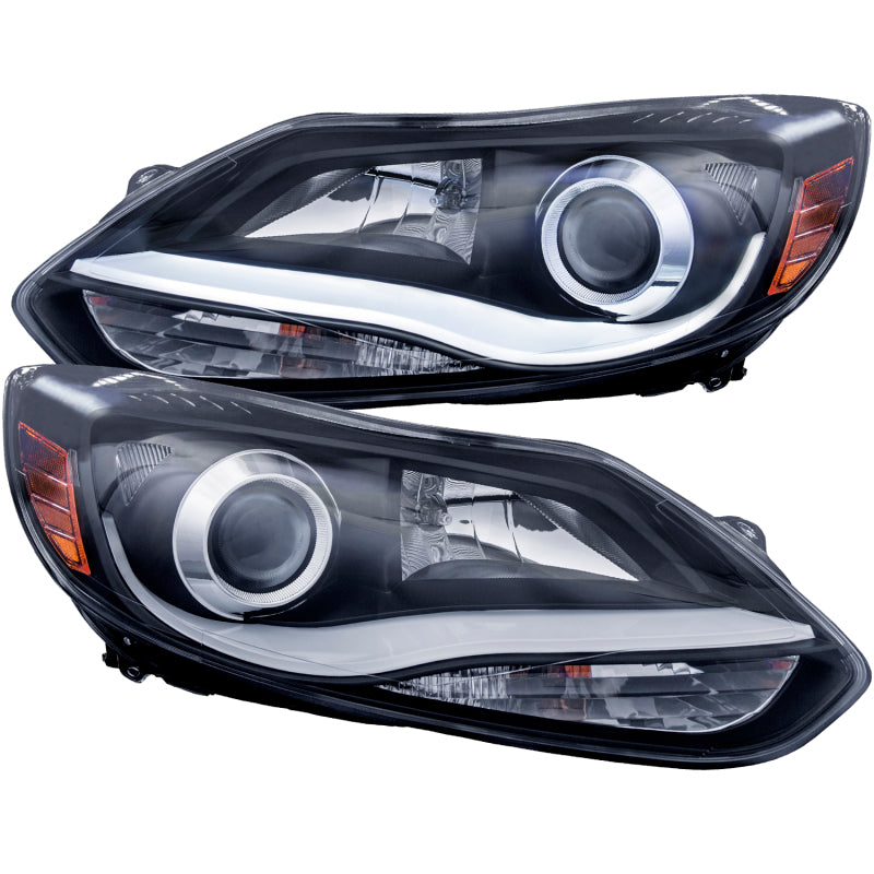 

ANZO 121490 - ANZ121490 - ANZO 2012-2014 Ford Focus Projector Headlights w/ Plank Style Design Black - Shipped in Europe - Tuningsupply.com
