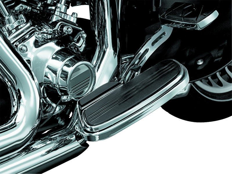 Kuryakyn Floorboard Exhaust Boot Guard Chrome-tuningsupply.com