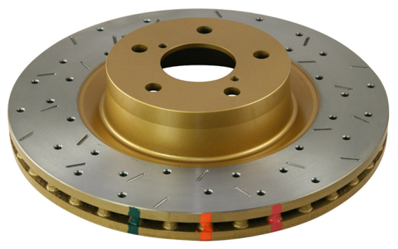 DBA 8/98+ Nissan Skyline R34 GTT Front Crossdrilled Slotted 4000 Series Rotor-tuningsupply.com