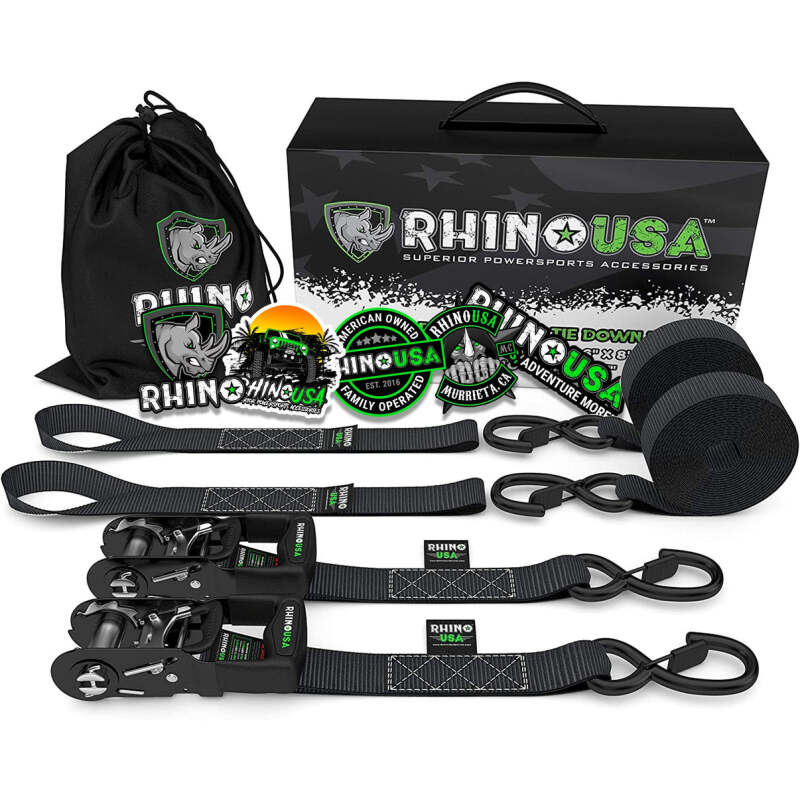 
  

Rhino USA GRLA-TDWN-SET - RSAGRLA-TDWN-SET - Rhino USA Heavy Duty Ratchet Tie-Downs 2-Pack (Black) 1.6In X 8Ft - Shipped in Europe - Tuningsupply.com

