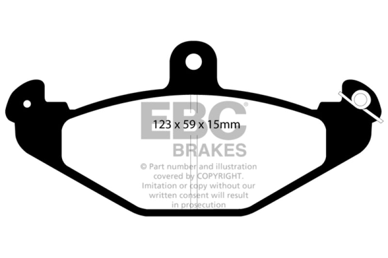 EBC 92-00 Dodge Viper 8.0 Yellowstuff Rear Brake Pads-tuningsupply.com