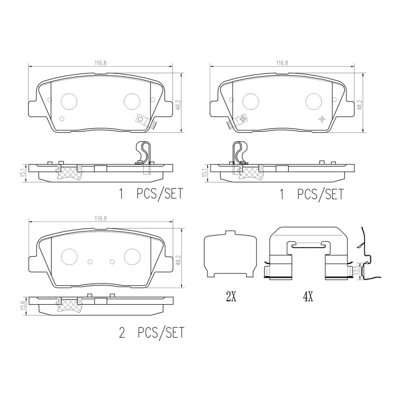 
  

Brembo OE  - BREP30104N - Brembo 18-21 Genesis G70/ Kia Stinger Rear NAO Brake Pad - Shipped in Europe - Tuningsupply.com

