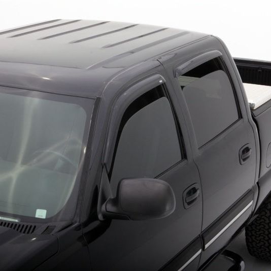 AVS 02-06 Cadillac Escalade EXT Ventvisor Outside Mount Window Deflectors 4pc - Smoke-tuningsupply.com