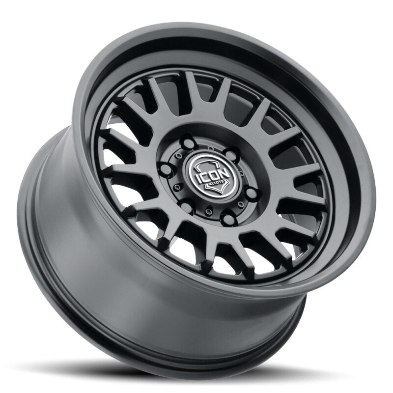 

ICON 8217859057SB - ICO8217859057SB - ICON Anza 17x8.5 6x5.5 25mm Offset 5.75in BS 95.1mm Hub Bore Satin Black Wheel - Shipped in Europe - Tuningsupply.com

