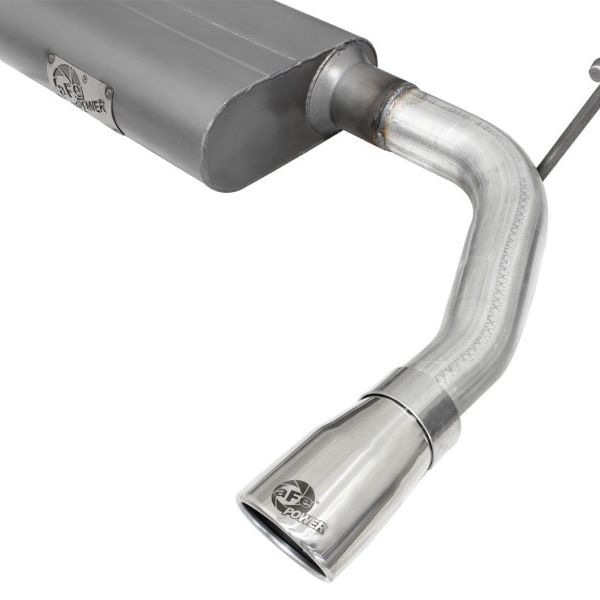 aFe Scorpion 2-1/2in Alum Steel Axle-Back Exhaust w/Polished Tip 07-18 Jeep Wrangler JK V6-3.6/3.8L-tuningsupply.com