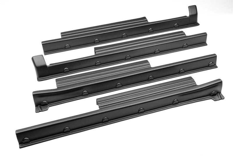 Bushwacker 07-21 Toyota Tundra CrewMax Trail Armor Rocker Panel 4pc - Tex. Black-tuningsupply.com