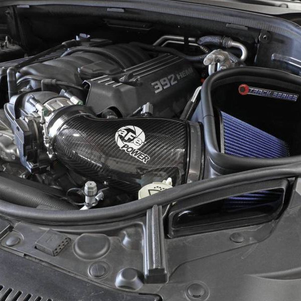 aFe 12-21 Jeep Grand Cherokee 6.4L Track Series Carbon Fiber Cold Air Intake System w/Pro 5R Filter-tuningsupply.com