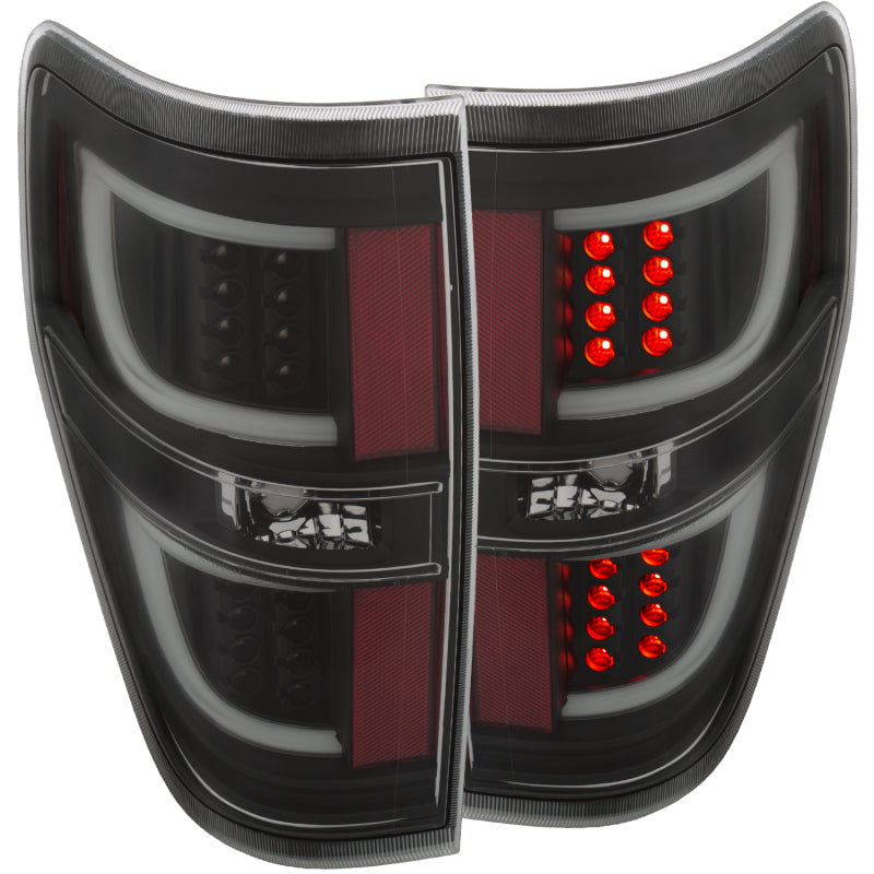 ANZO 2009-2013 Ford F-150 LED Taillights Black-tuningsupply.com