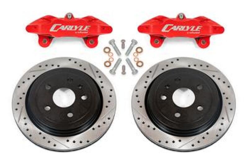 BMR 14-19 Chevrolet Corvette Brake Kit For 15in Conversion Drilled And Slotted Rotors/Red Calipers-tuningsupply.com