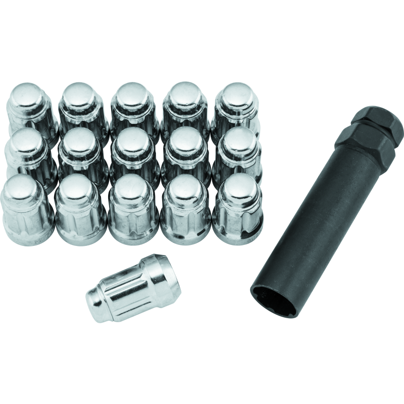 QuadBoss Spline Lug Nuts 12x1.25 - Silver-tuningsupply.com