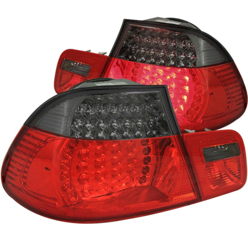 ANZO 1999-2001 BMW 3 Series E46 LED Taillights Red/Smoke 2pc-tuningsupply.com