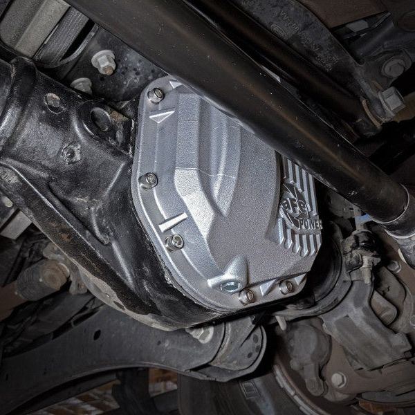 afe Front Differential Cover (Raw; Street Series); Ford Diesel Trucks 94.5-14 V8-7.3/6.0/6.4/6.7L-tuningsupply.com