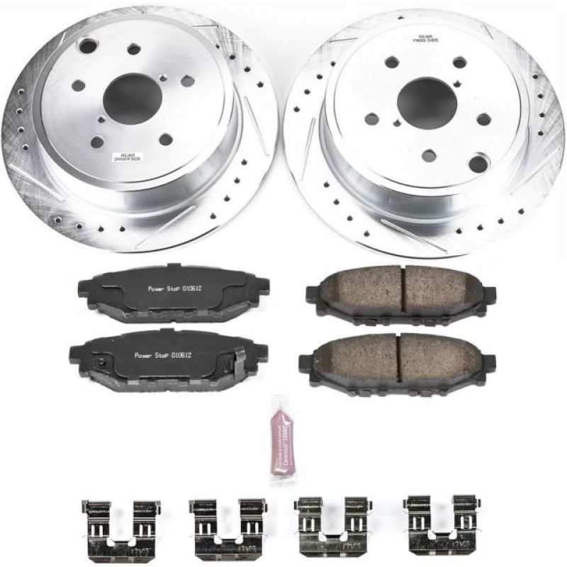 Power Stop 15-19 Subaru WRX Rear Z23 Evolution Sport Brake Kit-tuningsupply.com