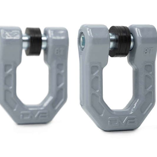 DV8 Offroad Elite Series D-Ring Shackles - Pair (Gray)-tuningsupply.com