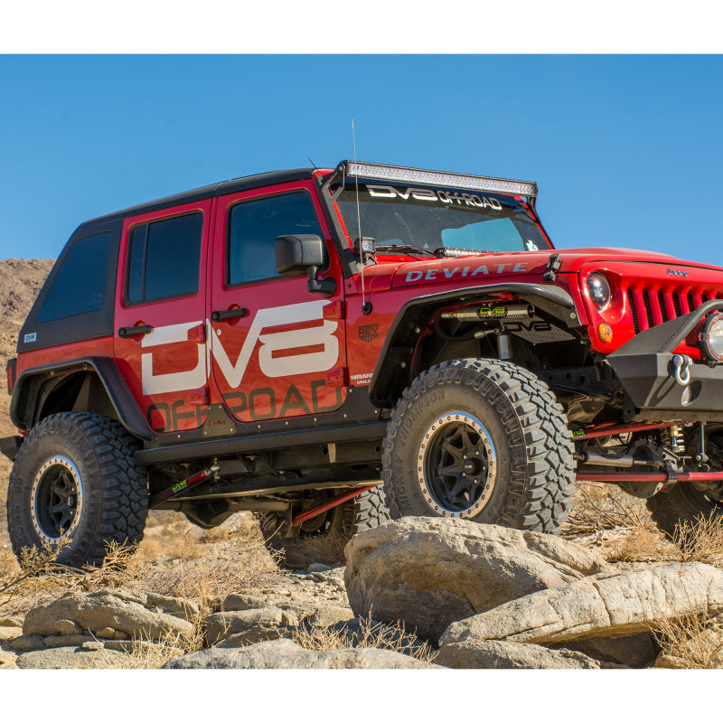 

DV8 Offroad  - DVEFENDB-02 - DV8 Offroad 07-18 Jeep Wrangler JK Front & Rear Flat Tube Fenders - Shipped in Europe - Tuningsupply.com
