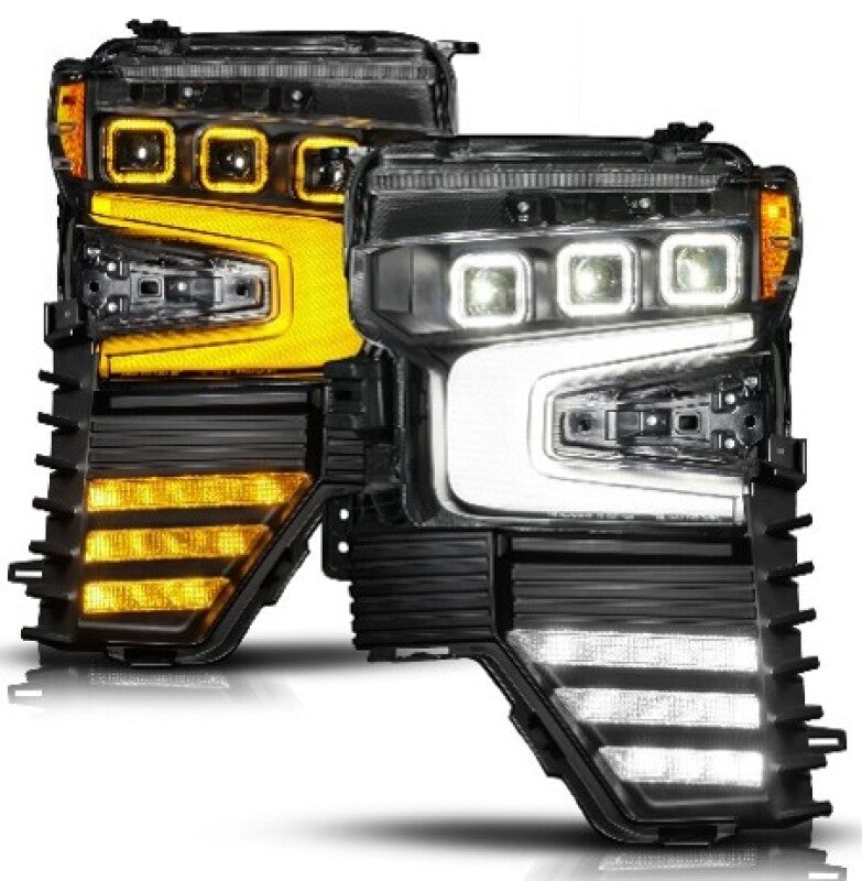 

ANZO 111638X-R - ANZ111638X-R - ANZO 22-26 Chevy Silverado 1500 Z-Series LED Projector Headlight - Black Full- Passenger Side - Shipped in Europe - Tuningsupply.com
