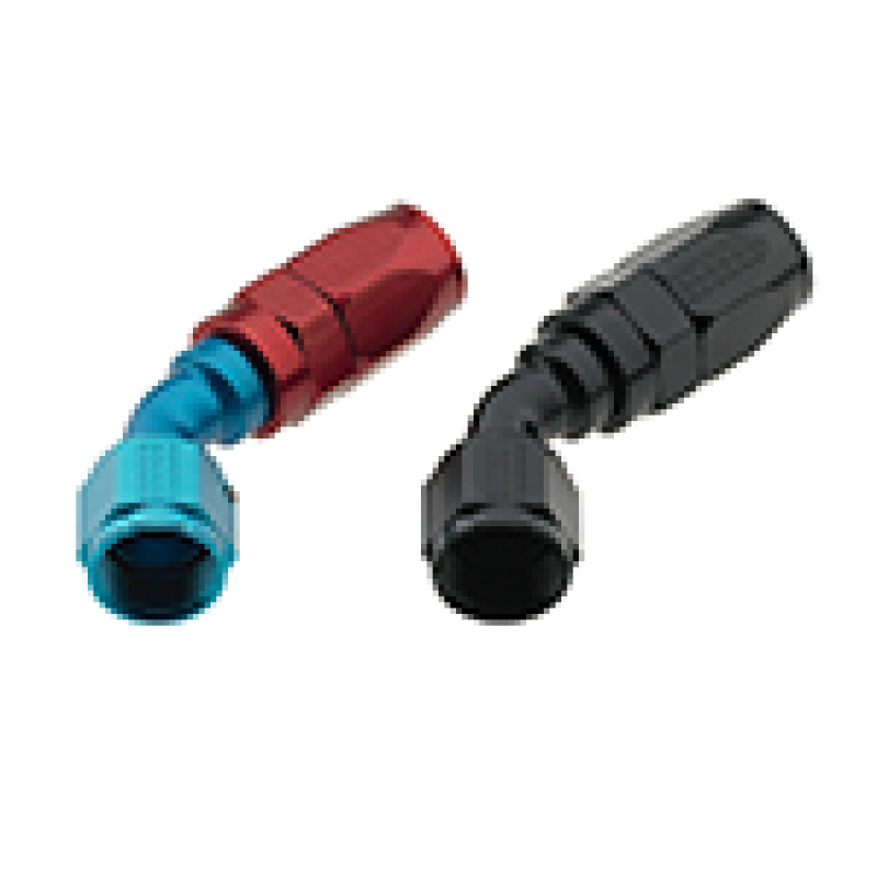 Fragola -6AN x 45 Degree Pro-Flow Hose End - Black-tuningsupply.com