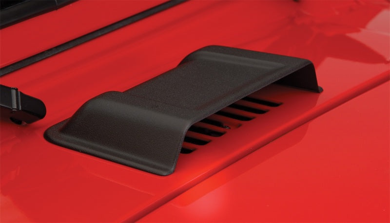 Bushwacker 98-18 Jeep Wrangler Trail Armor Hood Scoop (Textured Tpo) - Black-tuningsupply.com