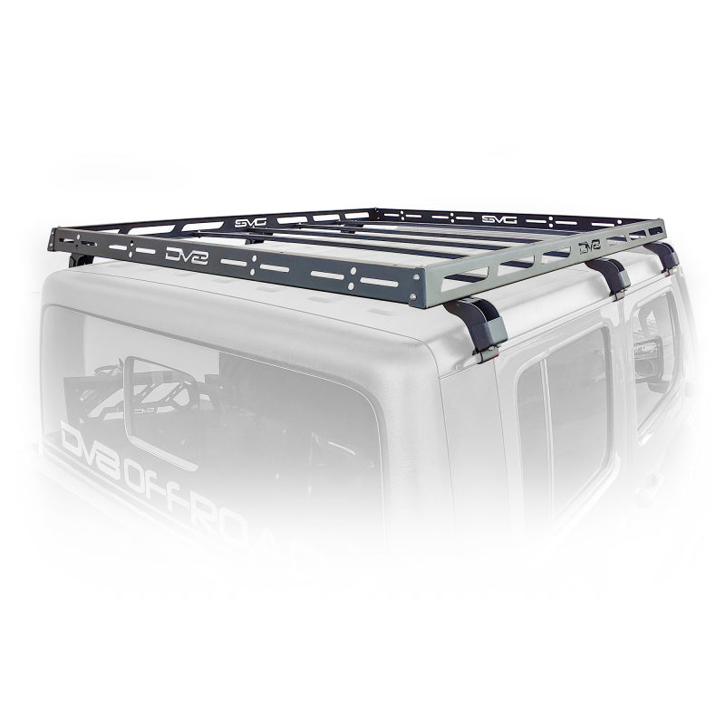 DV8 Offroad 07-18 Jeep Wrangler JK 4 DR / JL 2 DR & JT / 18+ Gladiator Roof Rack-tuningsupply.com