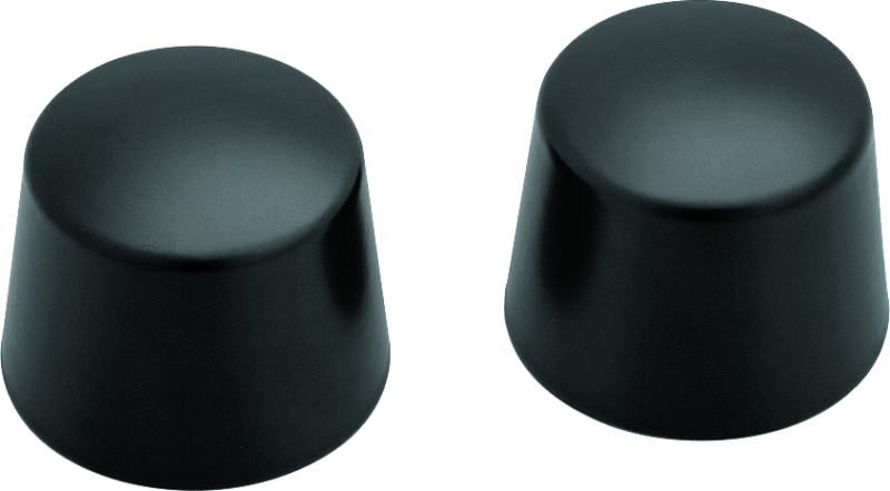 Kuryakyn Front Axle Nut Caps Satin Black-tuningsupply.com