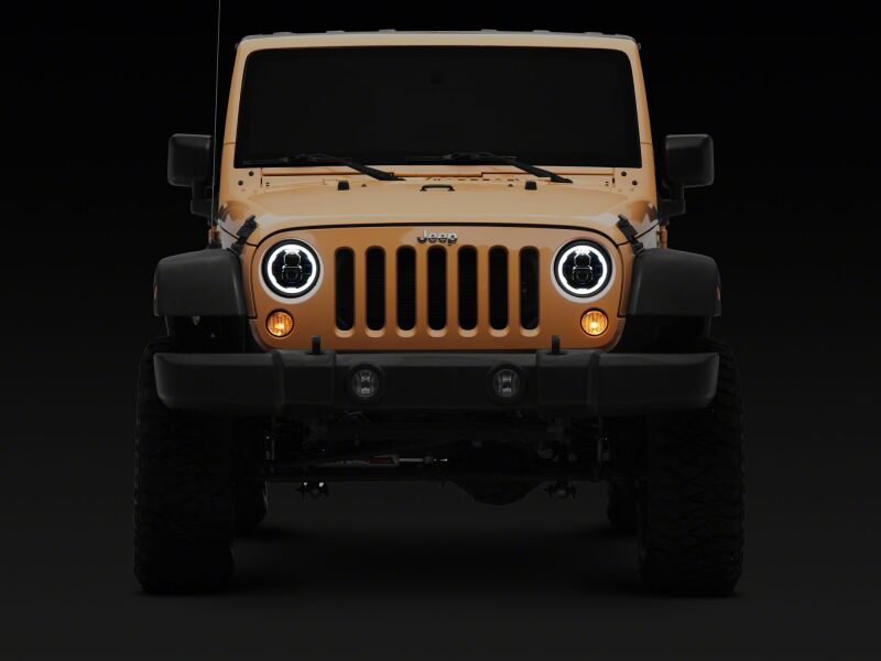 

Raxiom J178741 - RAXJ178741 - Raxiom 07-18 Jeep Wrangler Axial Series 7-Inch LED Headlights w DRL/ Black Housing - Clear Lens - Shipped in Europe - Tuningsupply.com
