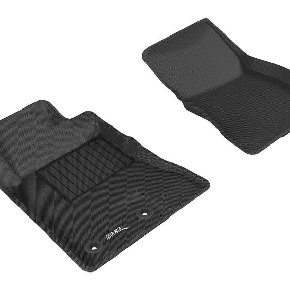 3D MAXpider 2015-2020 Ford Mustang Kagu 1st Row Floormat - Black-tuningsupply.com