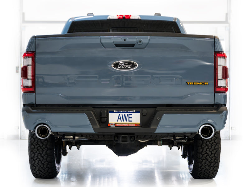 

AWE Tuning 3015-32402 - AWE3015-32402 - AWE Tuning 2021+ Ford F150 Tremor w/ Bumper Cutouts 0FG Resonated Cat-Back w/ Chrome Silver Tips - Shipped in Europe - Tuningsupply.com
