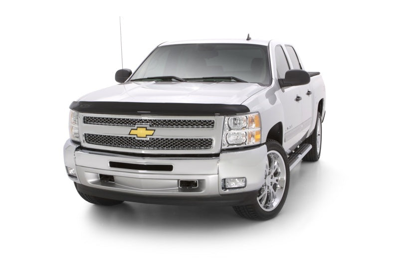 AVS 07-13 Chevy Silverado 1500 High Profile Bugflector II Hood Shield - Smoke-tuningsupply.com