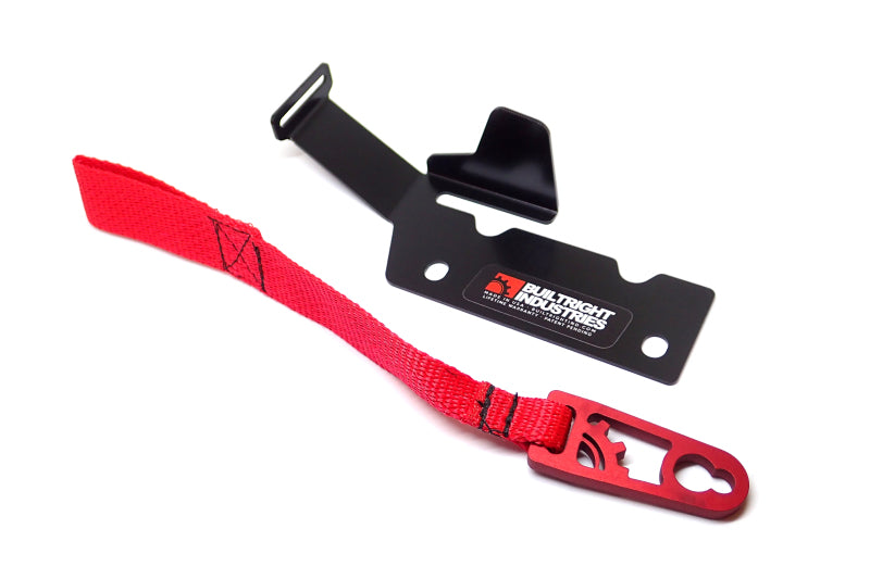 BuiltRight Industries 09-20 Ford F-150/Raptor (09-14 SuperCrew Only) Rear Seat Release - Red Strap-tuningsupply.com