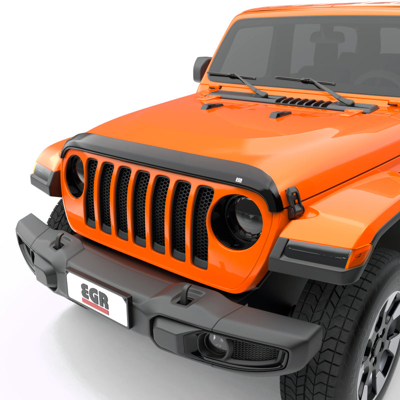 EGR Jeep 2018+ Wrangler / 2020+ Gladiator Superguard Hood Shield - Dark Smoke (305251)-tuningsupply.com