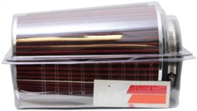 

K&N Engineering RG-1002RD - KNNRG-1002RD - K&N Universal Air Filter Chrome Round Tapered Red - 4in Flange ID x 1.125in Flange Length x 9.5in H - Shipped in Europe - Tuningsupply.com
