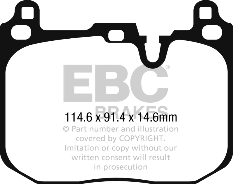 EBC 2014+ Mini Cooper John Cooper Works Ultimax2 Front Brake Pads-tuningsupply.com