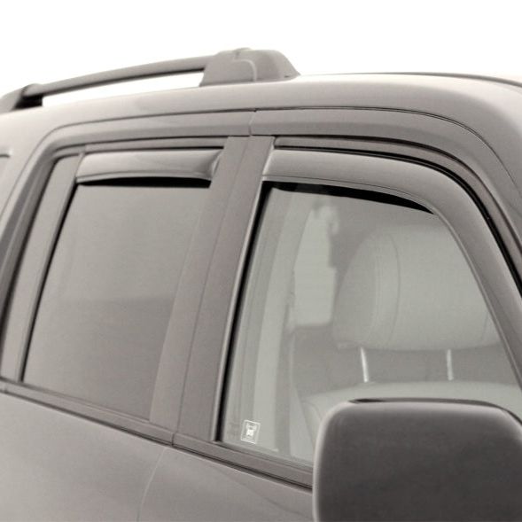 AVS 09-15 Honda Pilot Ventvisor In-Channel Front & Rear Window Deflectors 4pc - Smoke-tuningsupply.com