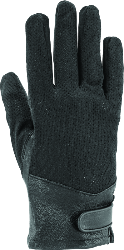 Kuryakyn Leather By River Road Pecos Leather Mesh Gloves Black - Medium-tuningsupply.com