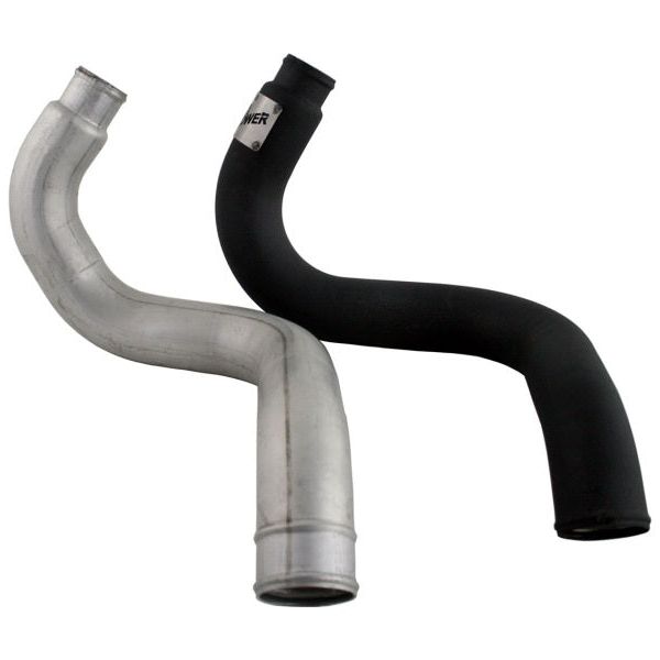 aFe BladeRunner 3in Black Intercooler Hot Cold Side Tubes Combo 02-04 GM Diesel Trucks 6.6L V8 (td)-tuningsupply.com