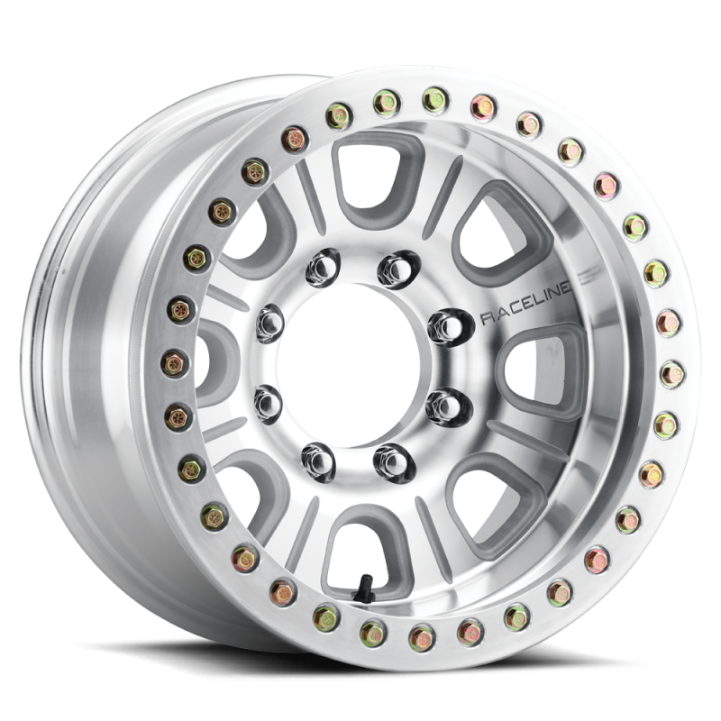 Raceline RT233 Monster 17x9.5in / 8x170 BP / -32mm Offset / 130.81mm Bore - Machined Beadlock Wheel-tuningsupply.com