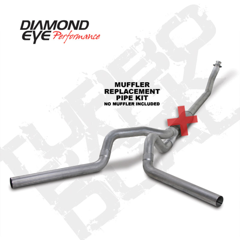 

Diamond Eye Performance  - DEPK4214A-RP - Diamond Eye KIT 4in Turbo Back MFLR RPLCMENT PIPE DUAL AL: 94-02 DODGE CUMMINS 5.9L - Shipped in Europe - Tuningsupply.com

