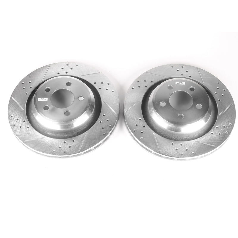 Power Stop 05-10 Chrysler 300 Rear Evolution Drilled & Slotted Rotors - Pair-tuningsupply.com