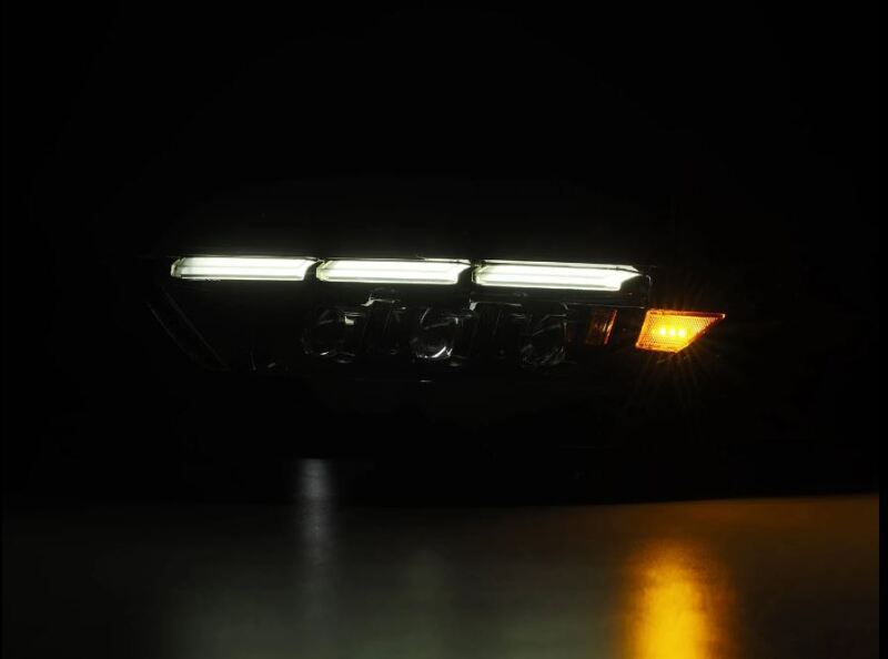 AlphaRex 15-17 Ford Mustang NOVA LED Proj Headlights Alpha Black w/Activ Light/Seq Signal/Switch DRL-tuningsupply.com