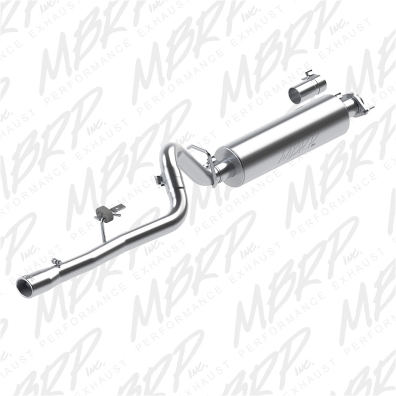 MBRP 86-00 Jeep 2.5L Cherokee 2.5in Cat Back Single T409-tuningsupply.com