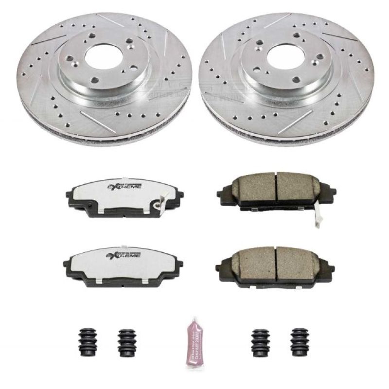 Power Stop 02-06 Acura RSX Front Z26 Street Warrior Brake Kit-tuningsupply.com