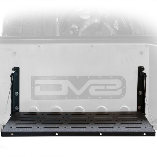 DV8 Jeep JK Tailgate Mounted Table (Trail Table) - Black-tuningsupply.com