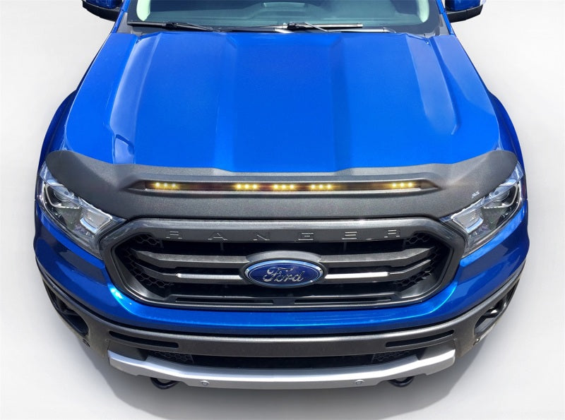 AVS 2019 Ford Ranger Aeroskin Low Profile Light Shield - Black-tuningsupply.com