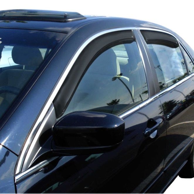 AVS 03-07 Honda Accord Ventvisor In-Channel Front & Rear Window Deflectors 4pc - Smoke-tuningsupply.com