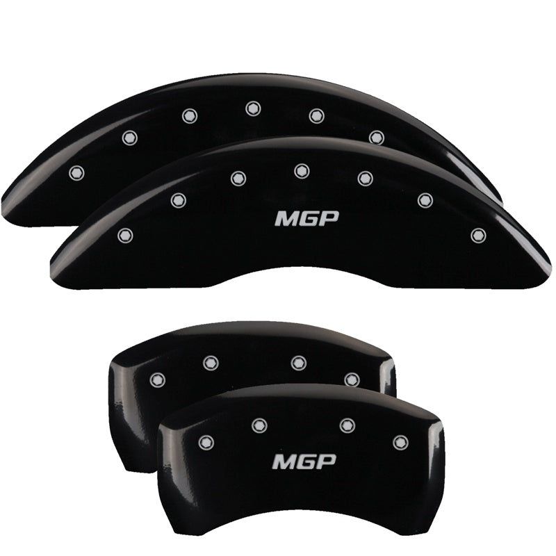 MGP 4 Caliper Covers Engraved Front 2015/Mustang Engraved Rear 2015/Bar & Pony ylw finish black ch-Caliper Covers-MGP-MGP10202SMB2YL-SMINKpower Performance Parts