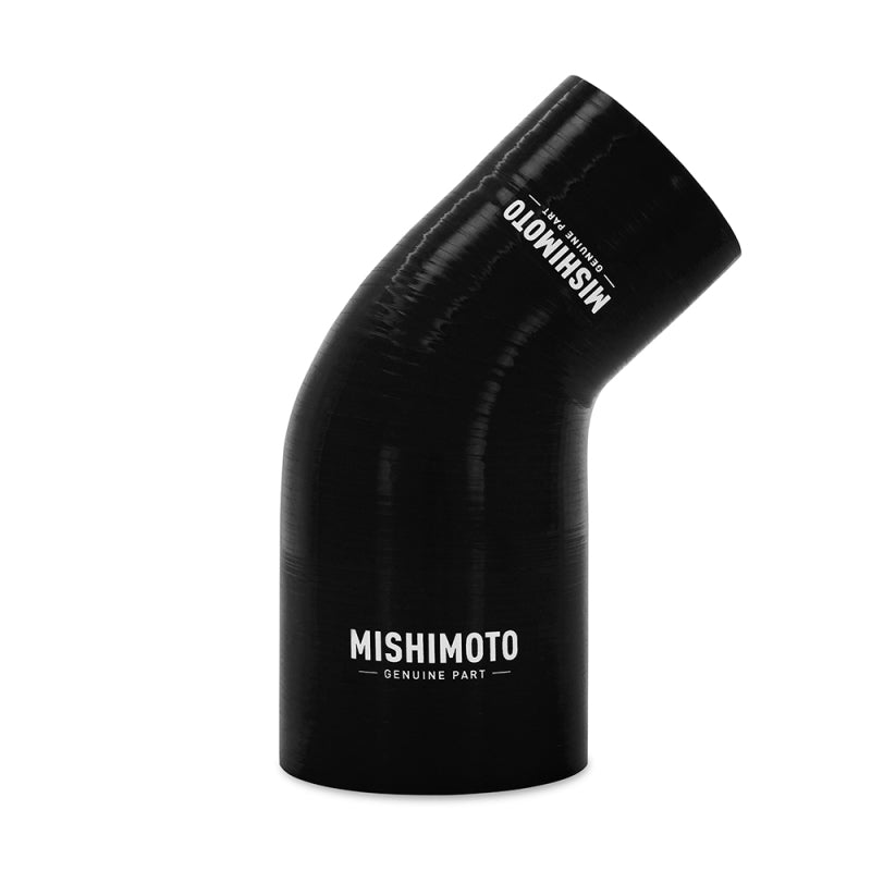 Mishimoto Silicone Reducer Coupler 45 Degree 3in to 3.5in - Black-tuningsupply.com