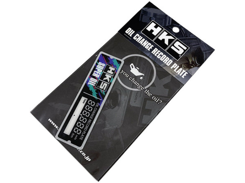 

HKS 51007-AK398 - HKS51007-AK398 - HKS OIL CHANGE RECORD PLATE - Shipped in Europe - Tuningsupply.com

