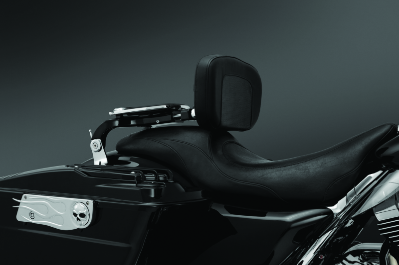 Kuryakyn Multi-Purpose Backrest Black & Chrome-tuningsupply.com