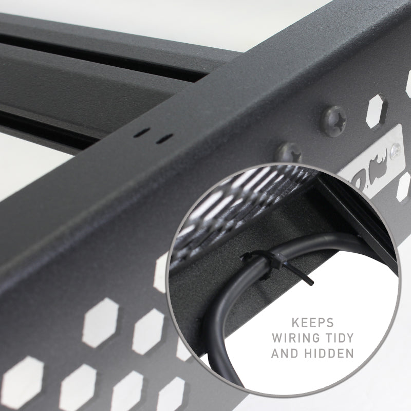 

Go Rhino  - GOR5933110T - Go Rhino 19-23 Chevrolet/GMC Silverado/Sierra 1500 CC Ceros Low Profile Roof Rack - Tex. Blk - Shipped in Europe - Tuningsupply.com
