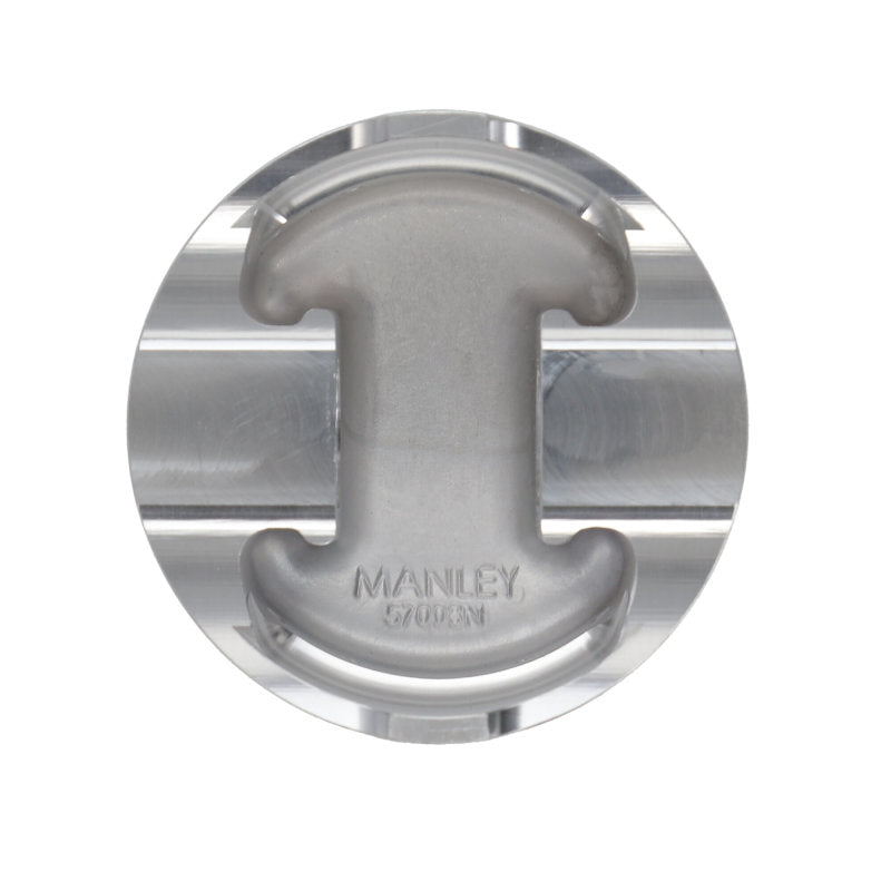 Manley Ford 4.6L/5.4L (3Valve) Flat Top Forged Aluminum 3.572in Bore 0cc Dome Piston Set-tuningsupply.com